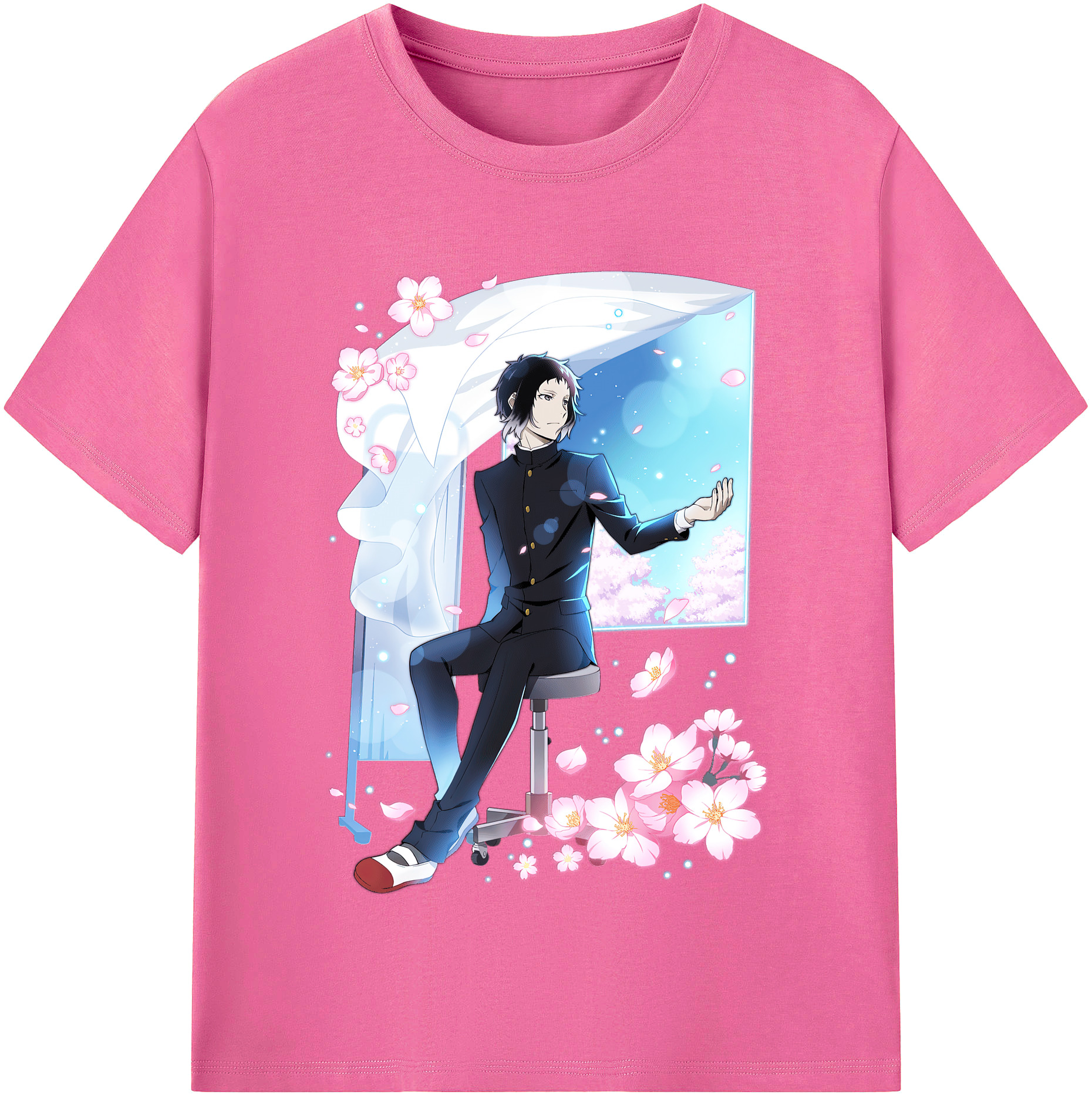 （画像用） 文豪ストレイドッグス Bungo Stray Dogs レディースカジュアルプリントTシャツ（綿100％）